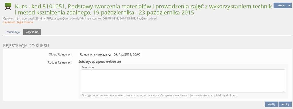 KROK 7. Po pomyślnym przejściu weryfikacji i uzyskaniu dostępu będziesz mógł zapoznać się z materiałami zamieszczonymi w kursie. Dla ułatwienia zostały one posortowane w dwóch kategoriach.