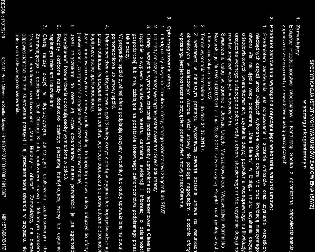 I.... telefon złożene J jiii Elbląske Przedsęborstwo Wodocągów Kanalzacj ISO 9001 Społkazogranczonąodpowedzahoscą Frma zarejestrowana w Sądze Rejonowym w Olsztyne yy E I b I ą g U VIII Wydzał