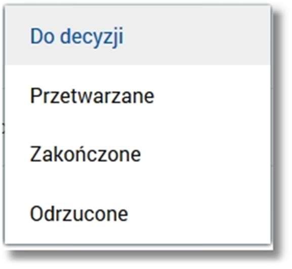 Page11 System umożliwia filtrowanie listy importów po wybraniu ikony danych w polu wyszukiwania: znajdującej się nad listą, a następnie po wpisaniu System filtruje listę już po wpisaniu pierwszej