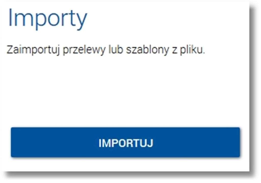 Wybierając dowolne kółko, możliwe jest przejście do zadanego importu z listy niezależnie od dostępnego mechanizmu przewijania: poprzednie - / następne podsumowanie, więcej niż 5 importów: z