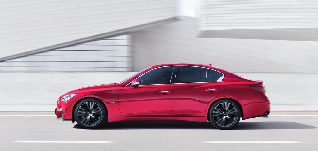 INSPIRUJĄCE OSIĄGI INFINITI Q50 napędzają ekscytujące innowacje, takie jak system Direct Response Hybrid o