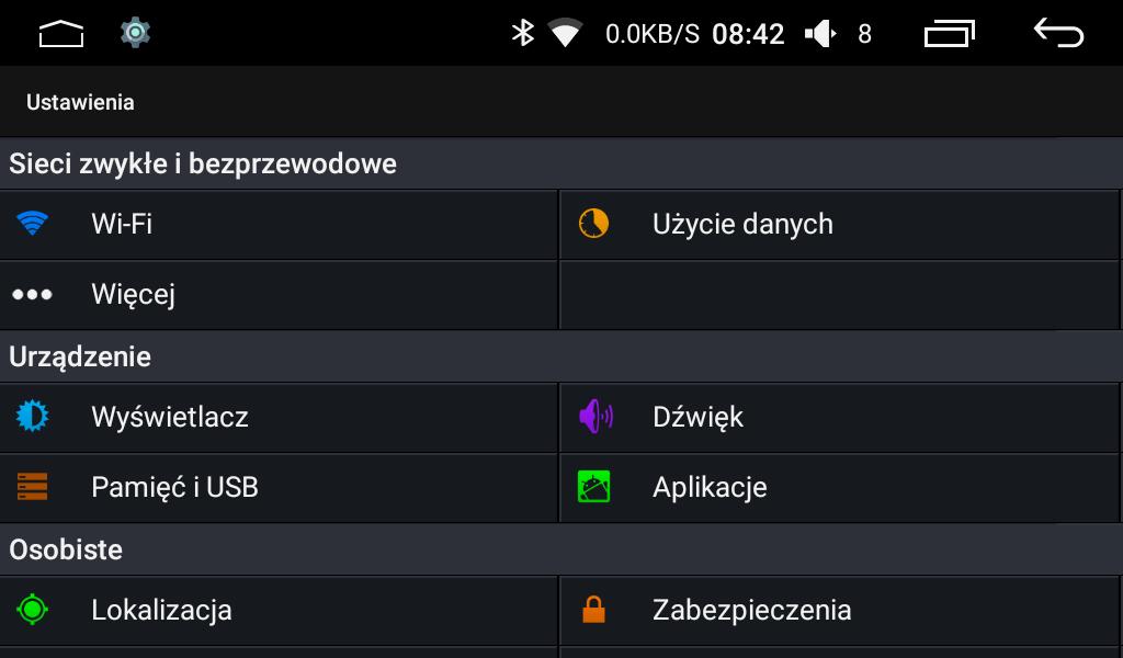 Możesz też skorzystać z gotowych nastaw jak: Jazz, Klasyka, Rock, Pop, Łagodne, Standard, Hala, Kino. Nastawa 'Moje' przywraca twoje indywidualne ustawienia.