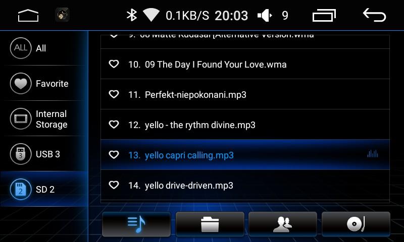 Rys 25 Rys 26 Odtwarzacz audio - wideo Dotknij ikonę Muzyka otworzy się menu audio player (rys