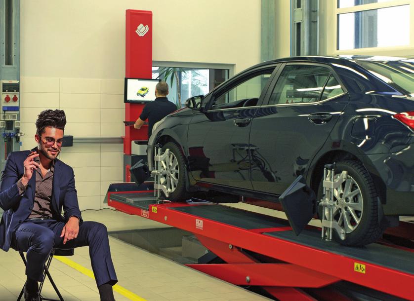 TECHNOLOGIA 3D wyeliminowała szereg niedogodności urządzeń poprzednich generacji. Brak jest elektroniki mocowanej do kół. Nie pojawia się problem zasłaniania wiązki podczerwieni przez spoilery.