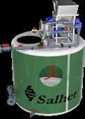 . Flokulator rurowy - mieszacz (patrz Model FLC) Urządzenie, model FLC, jest niezbędnym wyposażeniem flotatora marki Salher, model VESPA.