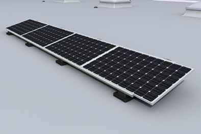 Vervolgens de overige zonnepanelen aansluitend op het eerste zonnepaneel leggen.