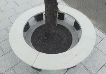 MAŁA ARCHITEKTURA Kosz na śmieci donica CESTINO Ławka (tworząca okrąg) OVAL Kosz na mieci donica CESTINO Waga 90 kg, wzór 7032, 7233, BELLO szlifowana, Ław a tworząca o rą O AL Waga ok.