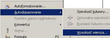 Dokładne ustalenie szerokości i wysokości Czasami będziemy chcieli dokładnie określić szerokość kolumny.