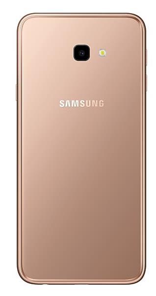 Samsung Galaxy J4+ Zalety: łączność LTE kategorii 4 - prędkość pobierania danych do 150 Mb/s; dwa sloty na karty SIM; minimalistyczna, smukła konstrukcja; 6 - calowy ekran Infinity o rozdzielczości