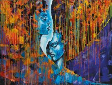 1988) Once Upon A Time, 2016 r. akryl/płótno, 80 x 100 cm sygnowany i datowany na odwrociu: 'Karolina Fox, 2016 r.