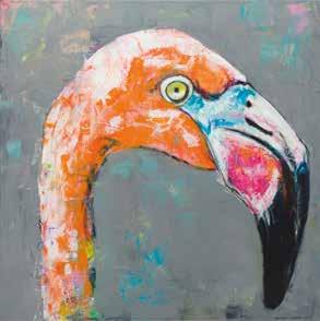 86 KAROLINA KUCHARSKA (ur. 1980) Orange Flamingo, 2016 r.