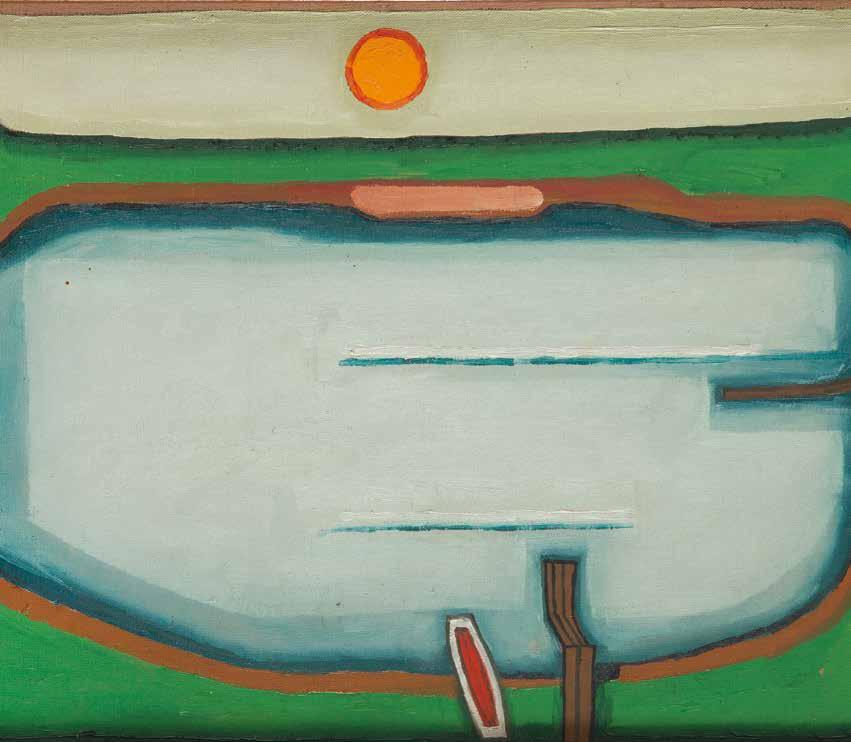 Jerzy Nowosielski, "Jezioro małe I", 1964 r. Aukcja Sztuki Współczesnej 19 maja (czwartek) 2016 r., godz.