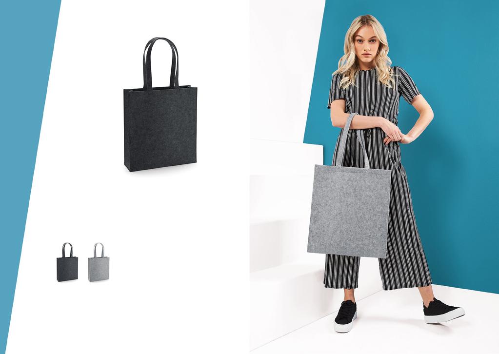 BG723 FILCOWA TORBA TOTE 100% Filc Poliestrowy Może być noszona na ramieniu albo w ręce Długość