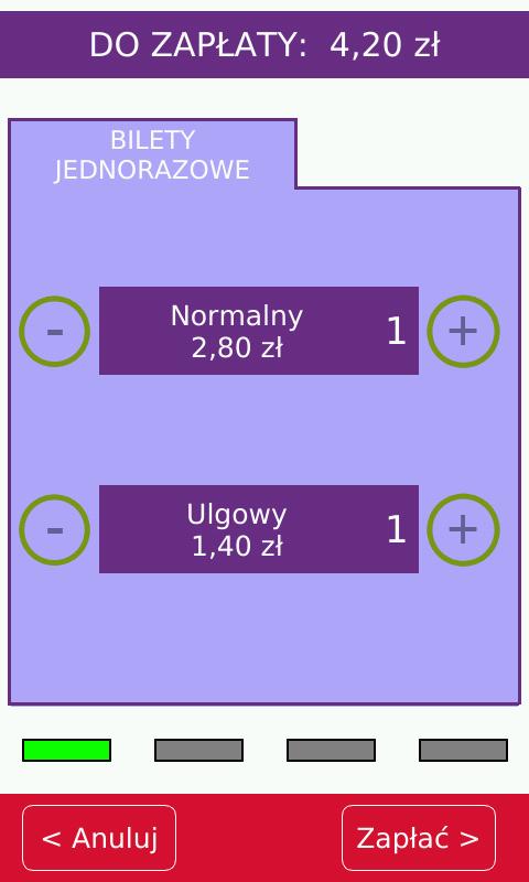 Płatność za pomocą karty bankowej lub smartfona 2.