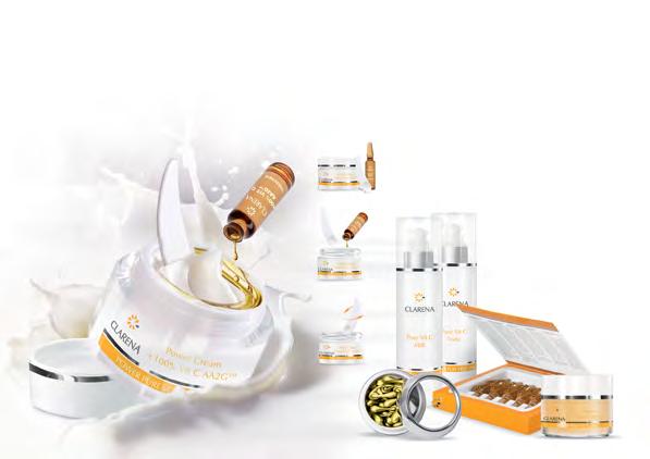 Skóra szara, szorstka, z przebarwieniami Power Cream + 00% Vit C AAG TM Krem ze 00% aktywną witaminą C Poprawia koloryt, pozostawia aksamitną skórę.