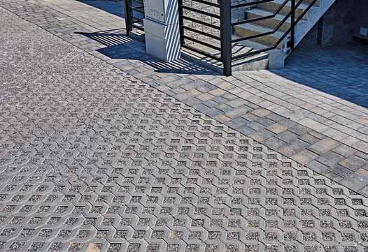 Produkty przemysłowe Płyta Eko Meba 40 60 Najistotniejszą zaletą płyt Eko Meba jest doskonałe odprowadzanie wody do gruntu.