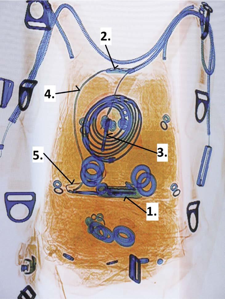 12. Załączniki 12.1. Karta X-RAY Dla bezpiecznej kontroli na lotniskach: Automat m 2 multi jest urządzeniem ratowniczym służącym do otwierania spadochronu zapasowego.