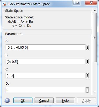 ሶ ሶ SIMULINK x 1 (t) 0 1 x 2 (t) =
