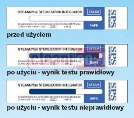 Wydruk ze sterylizatora oraz wynik testu kontroli wsadu Wydruk ze sterylizatora Nr 1 Wynik testu kontroli wsadu