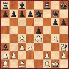 48.Obrona nowoczesna [A41] Deantoni (Włochy) 2000 Anderson (Jamajka) 2000 1.d4 g6 2.c4 Gg7 3.Sc3 d6 4.Sf3 Gg4 5.Gf4 Gf3 6.ef3 e6 7.Hd2 Se7 8.Gg5 Hd7 9.Ge2 a6 10.0 0 0 0 11.Wfe1 Sf5 12.d5 e5 13.