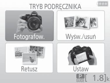 Tryb podręcznika Podręcznik Tryb podręcznika zapewnia dostęp do