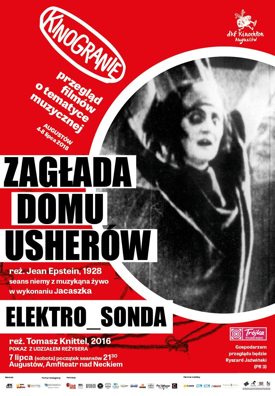 Amfiteatr Miejski Piątego dnia (7 lipca) zapraszamy do Miejskiego nad Necko. Pokażemy wtedy: Amfiteatru Zagłada domu Usherów z 1928, którą muzycznie zilustruje Jacaszek.