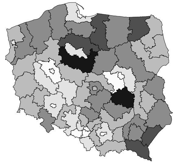 Zmienna ta w pewnym stopniu odzwierciedla z jednej strony poziom zamożności społeczeństwa, a z drugiej poziom problemów społecznych.