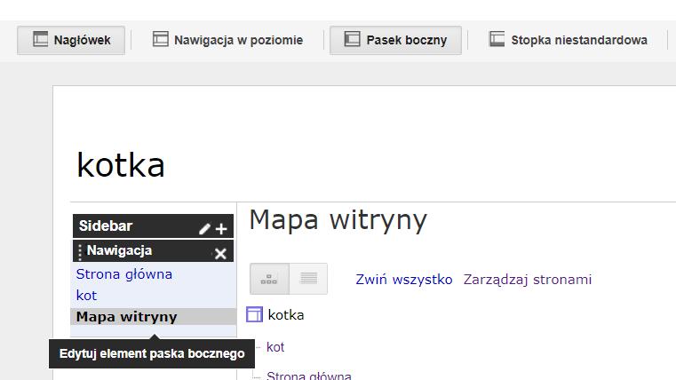 Więcej czynności > czynności w witrynie > zarządzaj witryną > strony/dokumenty/usunięte elementy itp: Dostęp do materiałów witryny internetowej: ostatnia aktywność w witrynie, strony, załączniki,