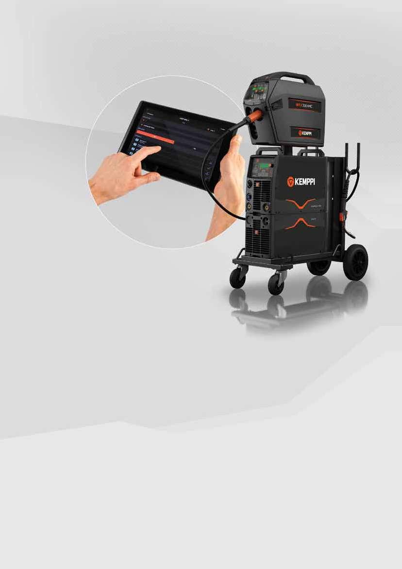 FastMig X Spawalnicza perfekcja Energy efficient Wieloprocesowe źródło zasilania: MIG, 1-MIG, pulsacyjny MIG, MMA i TIG Aplikacja Arc Mobile Control to elastyczne rozwiązanie ułatwiające obsługę