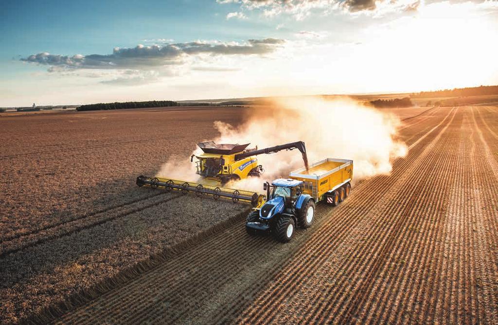 Zaawansowane zarządzanie układem napędowym System Terralock opracowany przez New Holland umożliwia operatorowi wybór trybu pracy układu