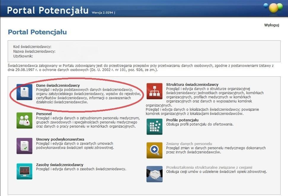 Poniżej każdego polecenia zamieszczamy zrzut strony, który pozwoli Państwu poprawnie uzupełnić wskazane dane.