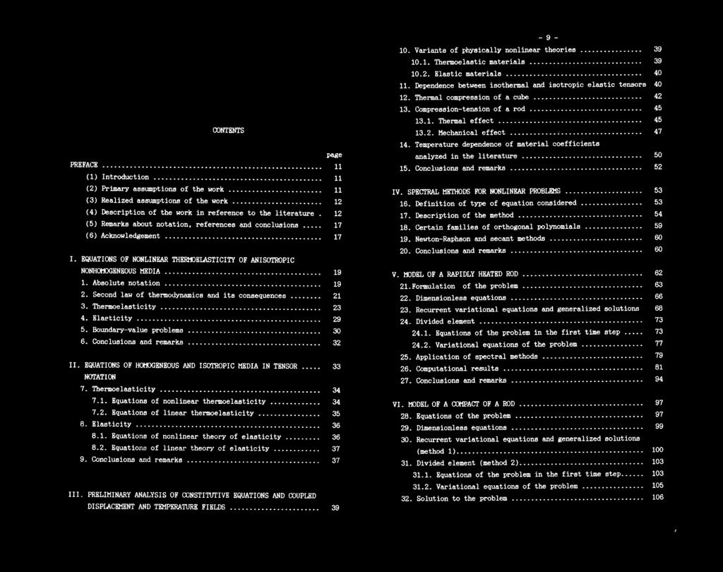 Elasticity... 36 8.1. Equations of nonlinear theory of elasticity... 36 8.2. Equations of linear theory of elasticity... 37 9. Conclusions and remarks... 37 III.