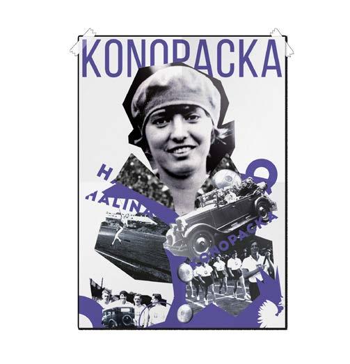 SPORT I SZTUKA PROJEKTOWANIE Z KONOPACKĄ CO? WYSTAWA KONOPACKA Z RADOŚCI ŻYCIA" I WARSZTATY PLASTYCZNE. KTO? MŁODZI GRAFICY Z LICEUM PLASTYCZNEGO W WARSZAWIE. DLACZEGO?