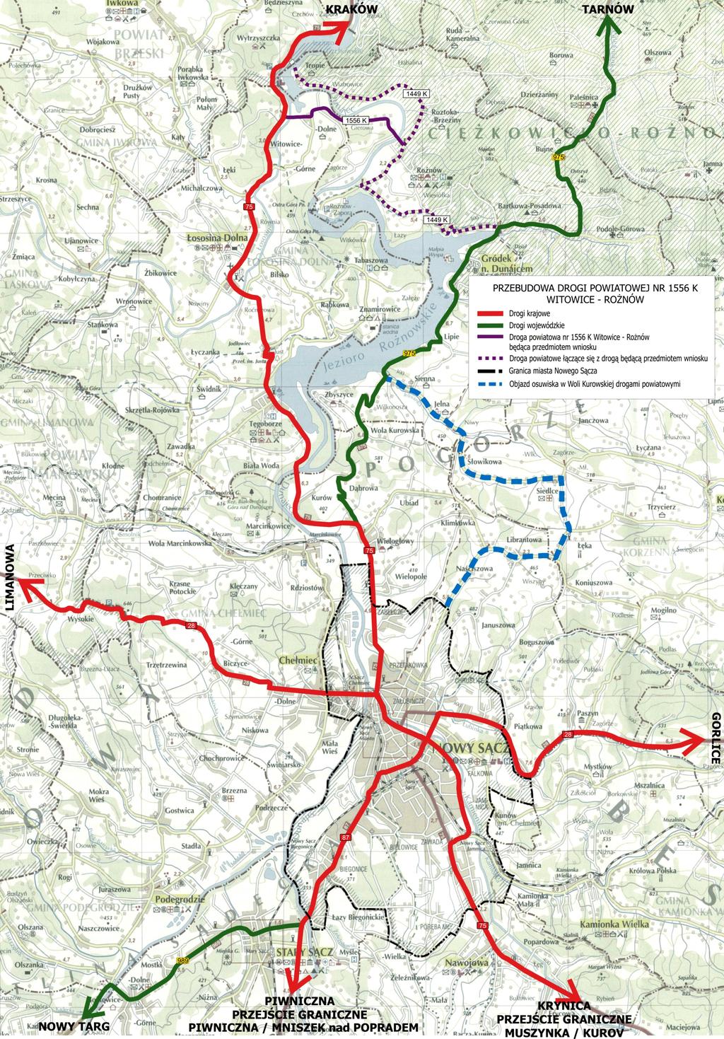 PRZEBUDOWA DROGI POWIATOWEJ WITOWICE ROśNÓW 5 Czerwiec 2001 podpisanie umowy na Rynku w Starym Sączu między