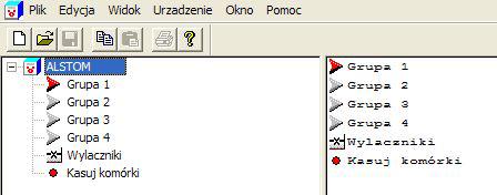Dzięki modułowi SETTINGS można zdalnie dokonać zmiany nastaw, zasterować wyłącznikiem lub odczytać zawartość rejestratorów. Moduł ten może pracować w dwóch trybach: off-line i on-line.