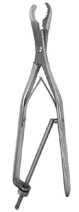 4228 Ustalacz odłamków kości Verbrugge 250 mm VERBRUGGE bone holding forceps 250 mm VERBRUGGE bone holding forceps 250 mm 40.