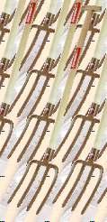 37 Widły do kopania trzon drewniany Garden fork Вилы хозяйственные Heugabel Rozmiar głowicy: 190 x 270mm - bukowy trzon - głowica ze stali