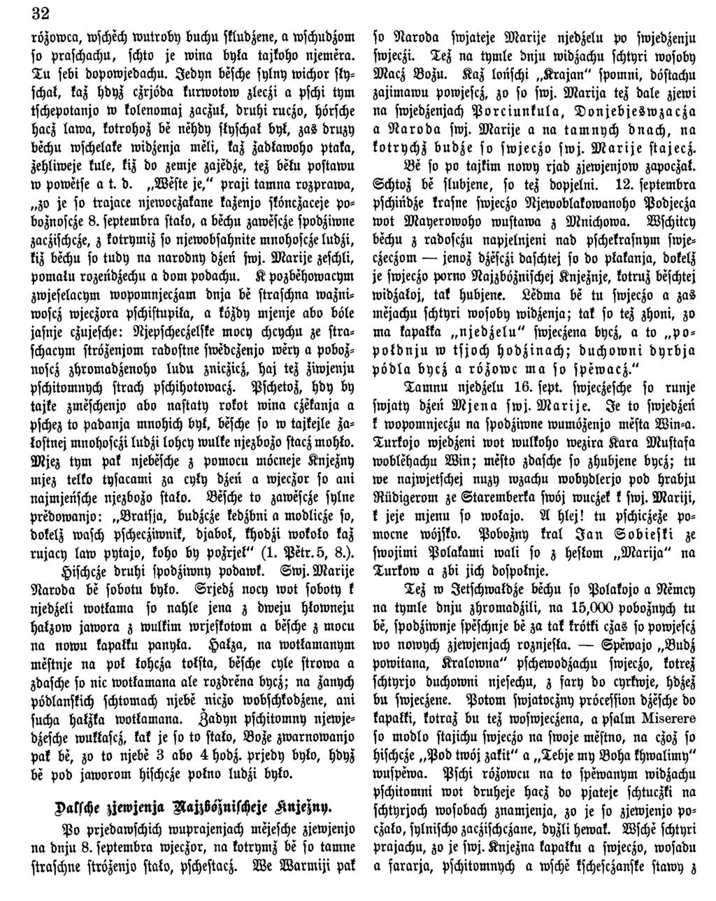 32 rözvw ca, wschech w utroby buchn skludzene, a wschudzom so praschachu, schto je w ina byka tajkoho njem era. T u sebi dopowjedachu.