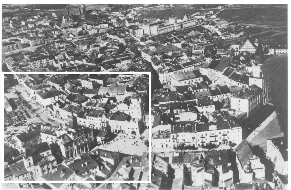 Fragment panoramy Lublina, lata 30., ul.
