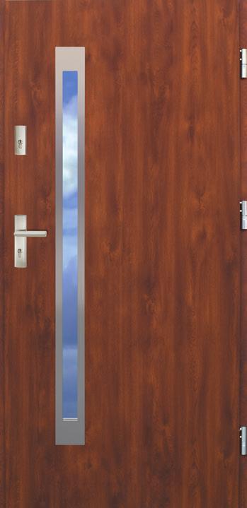 drzwi stalowe na ościeżnicy drewnianej z okuciami drzwi stalowe na ościeżnicy