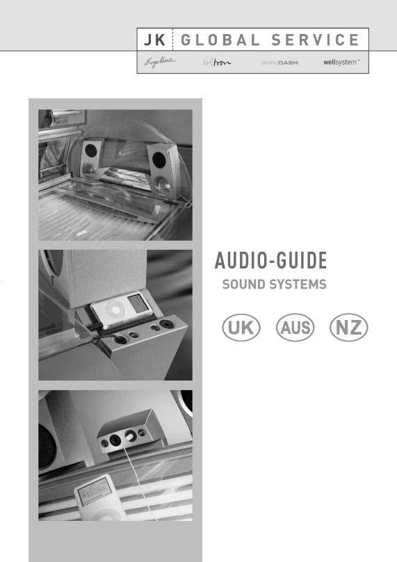 Informacija operatoriui MP3 grotuvas (pasirenkamas priedas) Privatus MP3 grotuvo naudojimas deginantis nėra laikomas viešu transliavimu pagal autorių teisių reikalavimus, todėl soliariumo operatorius