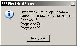 Tryb wstawiania Wybrać komponent złącze Wybrać reprezentację graficzną. Kliknąć na OK.