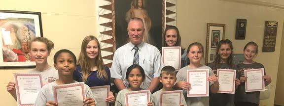 Saint Joseph Basilica July 8, 2018 5 CONGRATULATIONS TO OUR MAY STUDENTS OF THE MONTH PK2 - Evan Favreau; PK3 - London Hogan; PK5 - Noah Ryan; K - Lukas Barbosa; 1 - Jacob Parafinowicz; 2 - Alvin