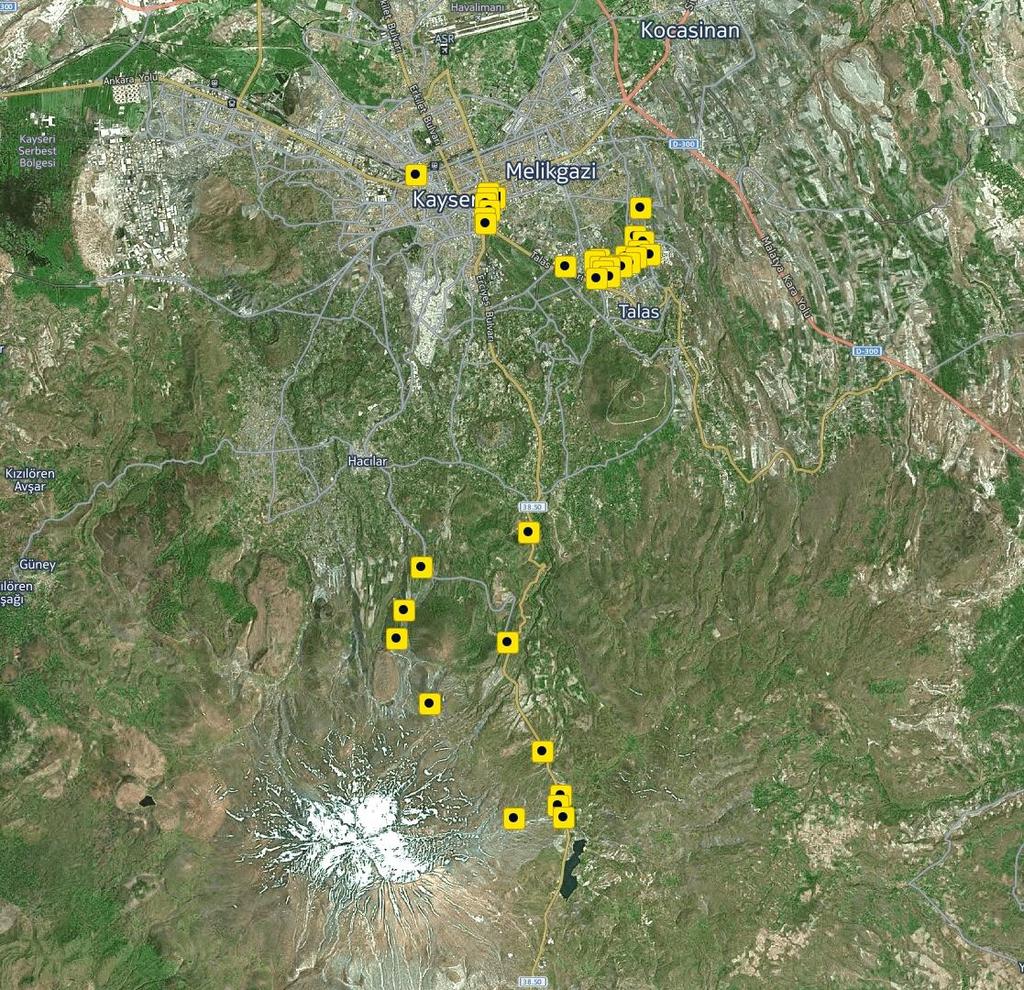 Wdrożenie KCETAS, Kayseri, Turcja Smart Communication Trzy obszary: miejski 5