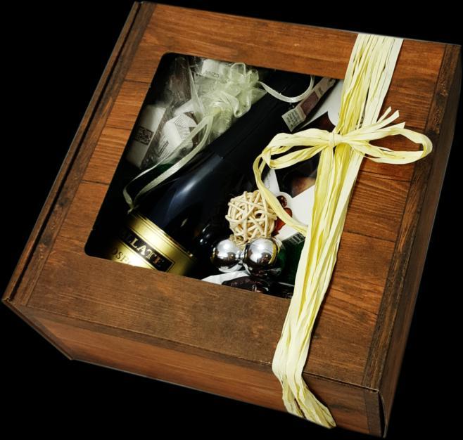 Zestaw 7 Opakowanie: pudełko z okienkiem zamykane Wino włoskie z regionu