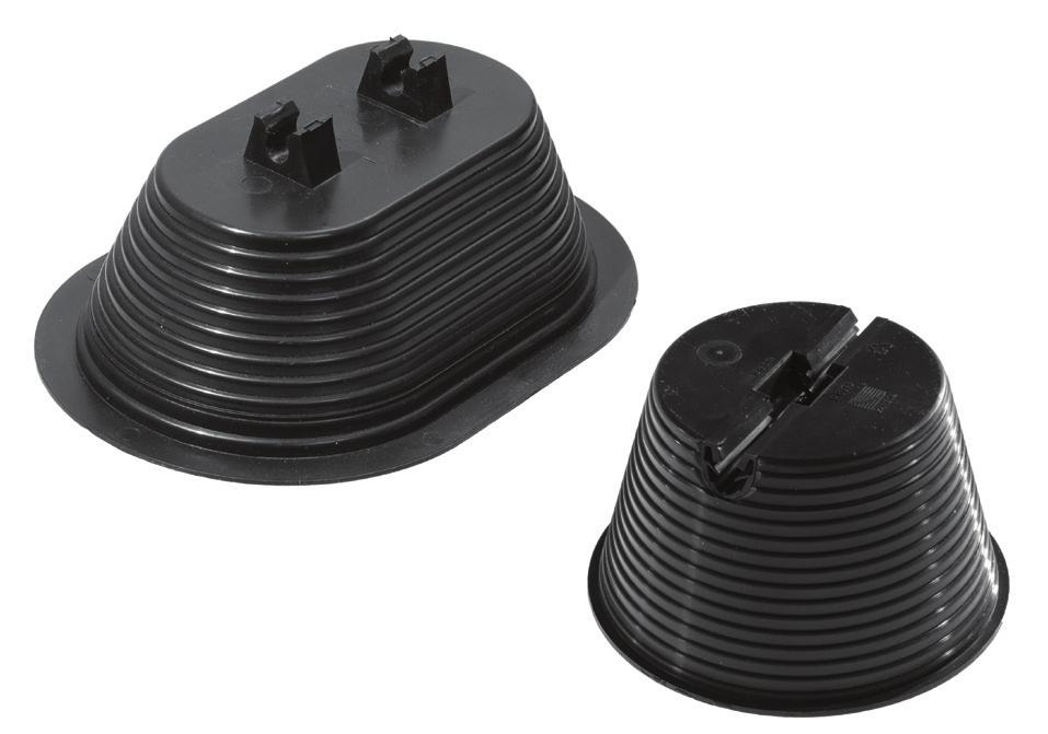 dachówkowy, regulowany Tile holder, adjustable Uchwyty Dachowe Uchwyty dachowe służą do prowadzenia drutu odgromowego na dachach płaskich i spadzistych.