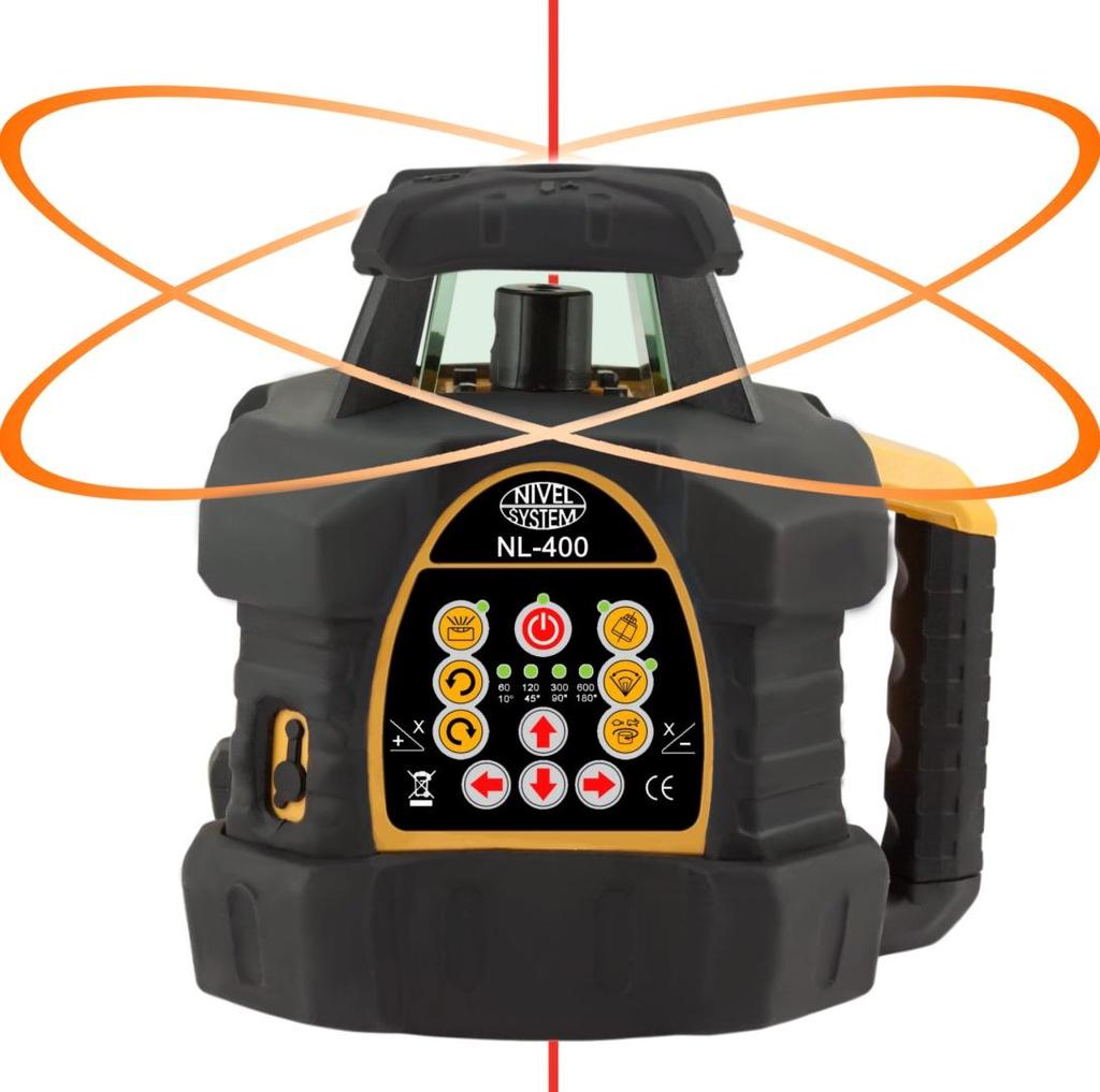 PL Niwelator laserowy NL400, NL400G Dziękujemy za zakupienie niwelatora laserowego firmy Nivel System model NL400/ML400G Aby móc jak najlepiej