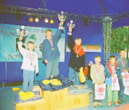ZWYCI ZCY REGAT GRUPY B W 2003 ROKU Mistrzostwa Grupy B, I awa 1. Wiktor Kobryƒ Energetyk Rybnik 2. Mateusz Ko ata MOS I awa 3. Bastian Horstmann JK Wa cz Âlàski Puchar Optymista, Rybnik 1.