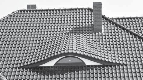 Jeżeli w obszarze dachu zmieniają się parametry krzywizn lub stają się one zbyt ciasne, kliny muszą być wstawiane według potrzeb.