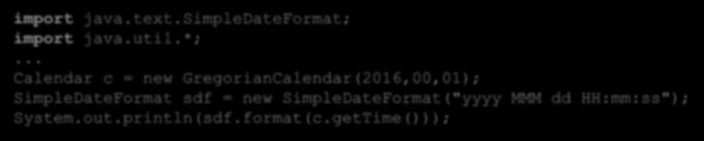getTime()); Import jednej klasy z pakietu Import pakietu Utworzenie obiektu Wywołanie metody import java.text.